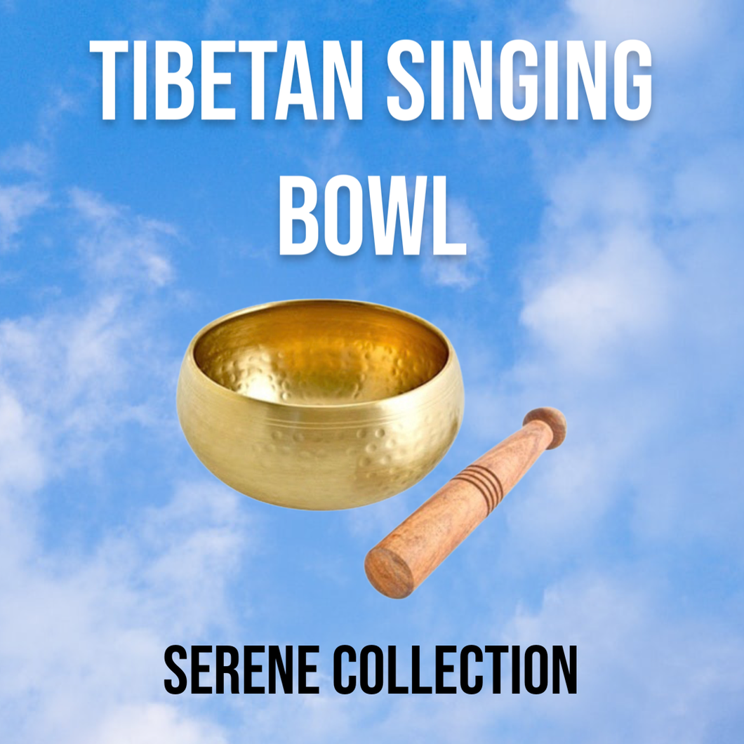 Hand Hammered Brass Tibetan Singing Bowl