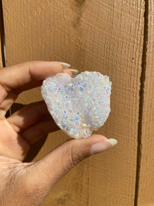 Angel Aura Quartz Cluster Heart