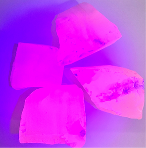 Raw Fluorescent Pink Mangano Calcite