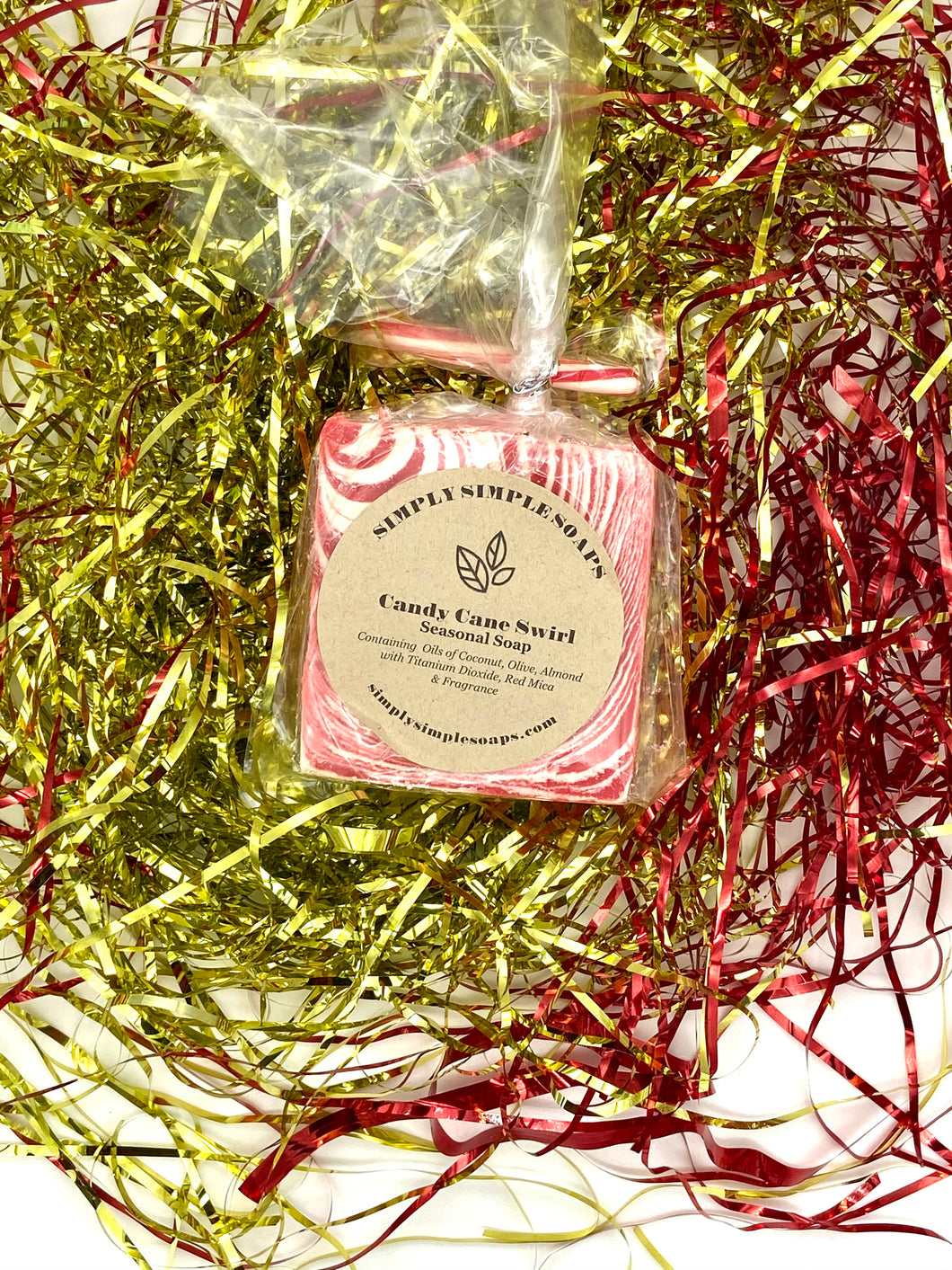 Candy Cane Swirl Soap
