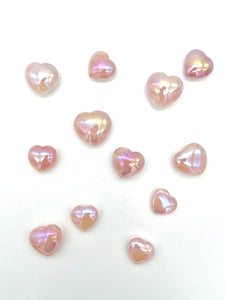 Angel Aura Rose Quartz Heart