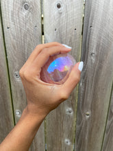 Load image into Gallery viewer, Angel Aura Rose Quartz Sphere
