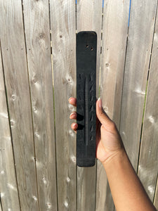 Black Carved Incense Holder