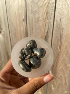 Tumbled Pyrite