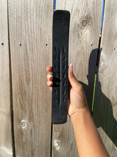 Load image into Gallery viewer, Black Carved Incense Holder

