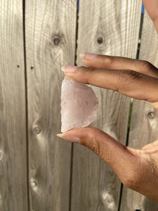 Raw Rose Quartz Crystal Earth Toned 