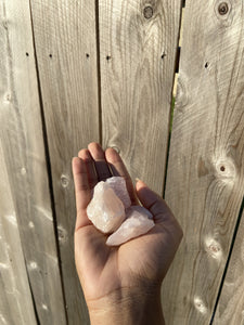 Raw Rose Quartz Crystal Earth Toned 