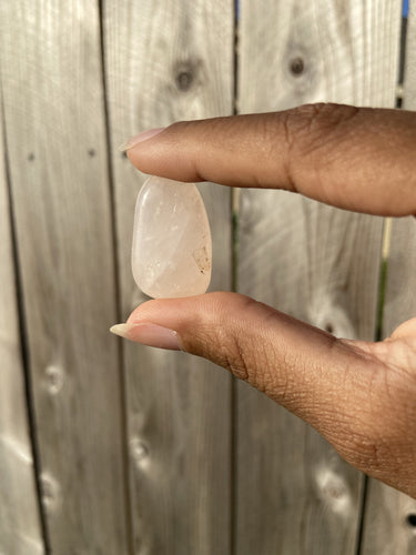 Tumbled Rose Quartz Crystal Earth Toned 